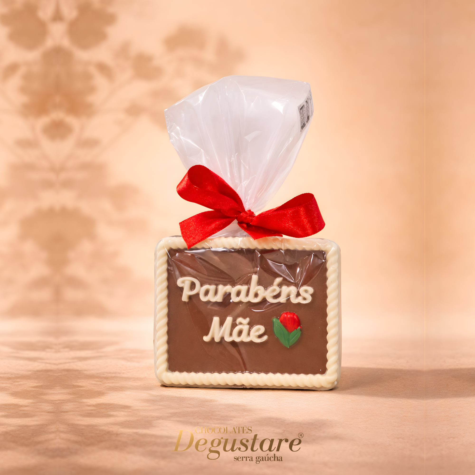 Barra Quadrada Parabéns Mãe